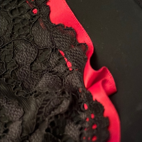 La SENZA Black and Red Lace Bra with Satin Accents - Picture 4 of 6